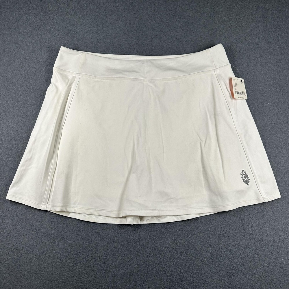 FP Movement Never Better Volley Skort Womens XL White Tennis Skirt NWT *Spot